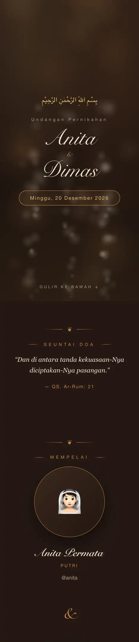 Pratinjau undangan Coffee Café — Pernikahan